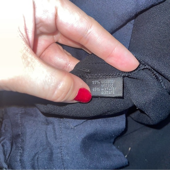 Lafayette 148 Wide Leg Dress Pants Black Sz 8 - Picture 5 of 5